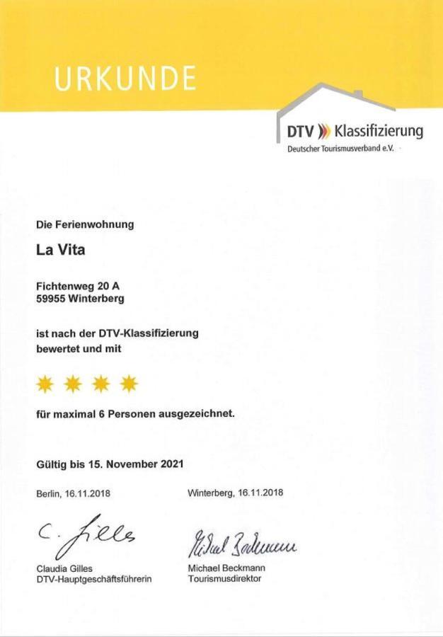 Ferienwohnung La Vita Winterberg Eksteriør billede